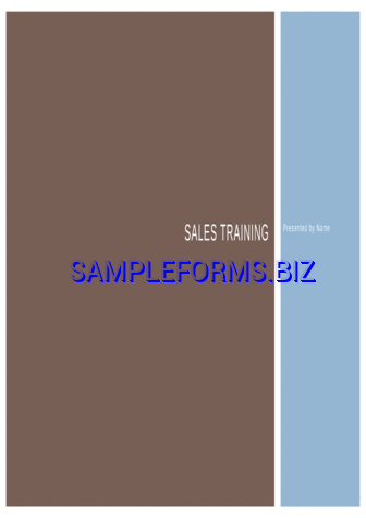Business Sales Training Presentation pdf potx free