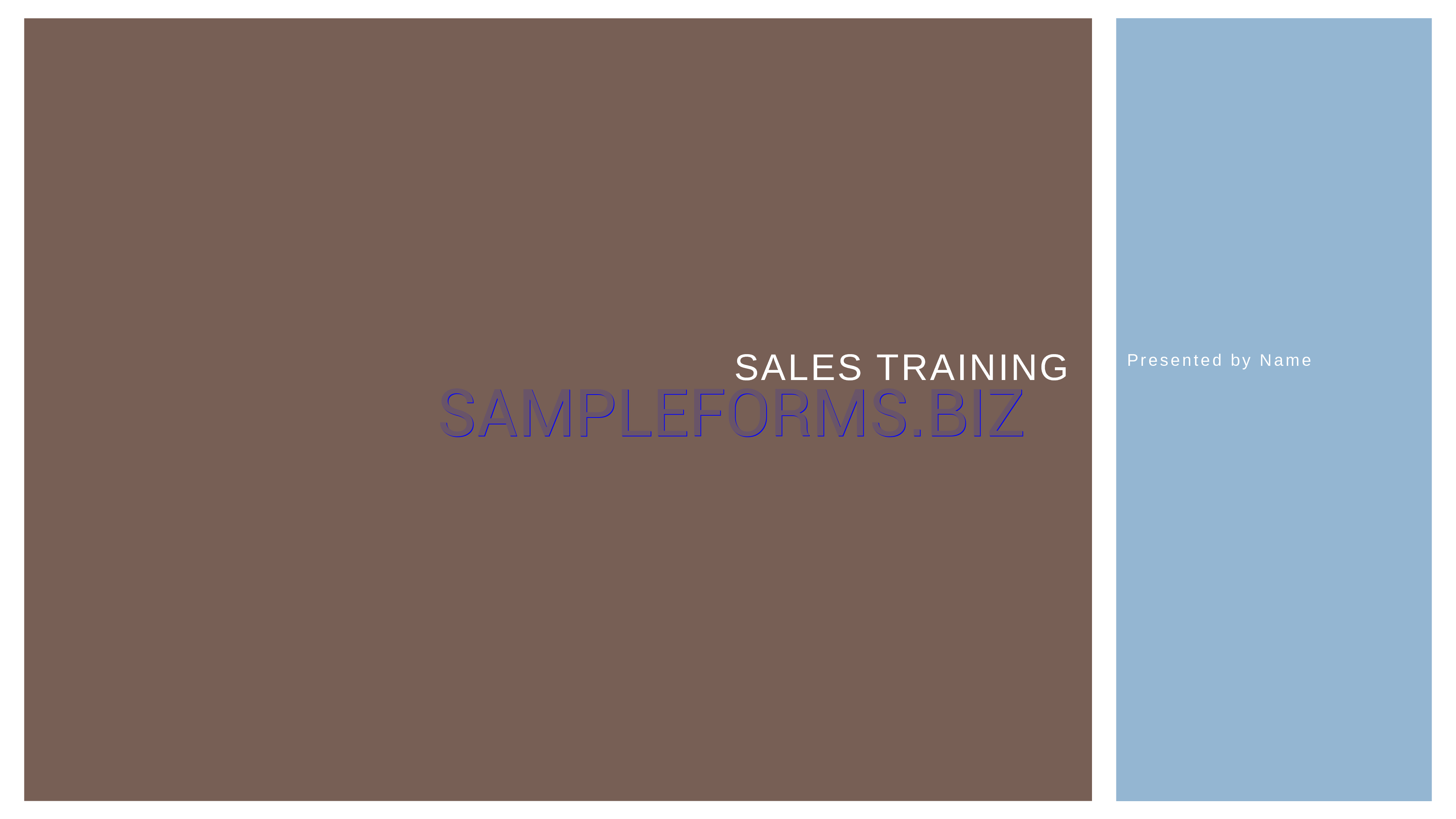 Preview free downloadable Business Sales Training Presentation in PDF (page 1)